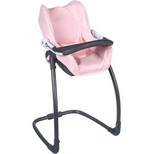 3-in-1 Poppenstoel Voor Poppen Tot 42 Cm - Kinderstoel, Autostoel en Schommelzitje - Roze - Speelgoed Vanaf 3 Jaar