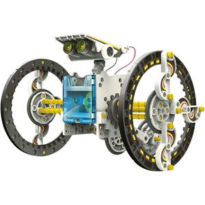 Construct & Create 14-in-1 Educational Solar Jerrabot - Experimenteerset - Codeer robot - Zonne-energie - STEM Speelgoed