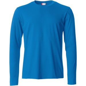 Clique lichtgewicht T-shirt met lange mouwen Kobalt maat XL