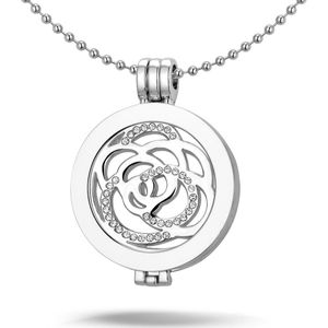 Montebello Ketting Alexalyn - 316L Staal - ∅35 mm – Coin - 3-delig - 80cm