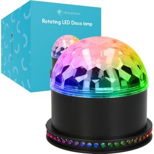 iMoshion Roterende Discolamp met afstandsbediening - Muziekgestuurde LED Discobal - Disco Lamp kinderen / Disco Licht volwassenen - Feestverlichting