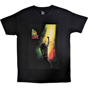 Bob Marley - One Love Movie Poster Heren T-shirt - 2XL - Zwart