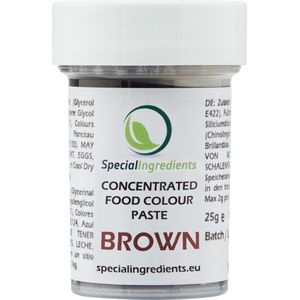 Geconcentreerde Voedingskleur Pasta - Bruin - 25 gram