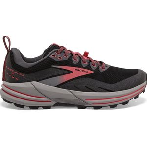 Brooks Cascadia 16 GTX Dames - Sportschoenen - Trail - zwart grijs roze - maat: 37.5