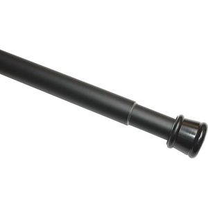 Uitschuifbare gordijnroede zonder schroeven en boren - Mat zwart, 60-100 cm