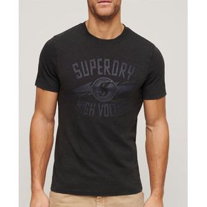 Superdry Retro Rocker Graphic T-shirt Met Korte Mouwen Zwart XL Man