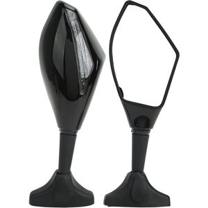 Rearview Mirrors Adjustable Angle for Motorcycle Turn Signal - Anti Crack, High Brightness, Impact Resistant for Modification