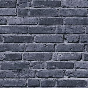 Steen tegel behang Profhome 381331-GU vliesbehang licht gestructureerd in steen look mat zwart grijs 5,33 m2