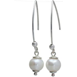 Bela Donaco Oorbellen Classic – Sterling Zilver – Witte Parels