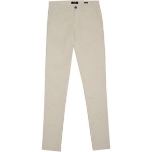 Mr Jac - Broek - Heren - Slim fit - Chino - Garment Dyed - Pima Katoen - Ecru - Maat W34 L32