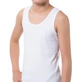Beeren basic jongens hemd - 100% katoen - 104 - Wit
