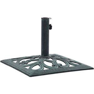 vidaXL Parasolvoet - Parasolvoeten - Parasol Voet - Parasol Voet - Parasolvoet 12 kg 49 cm gietijzer groen