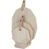 TAK Design Polygon Snijplank S/M/L - Incl. Houder - Hout - Set x 3 Stuks - Gegraveerd
