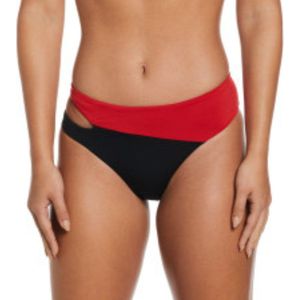 Nike Damen Bikini broek Swoosh Block Black- Maat M