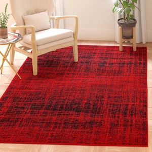 Moderne Abstracte Area Rug Zilver en Zwart - Adirondack Collection ADR116A (5'1"" x 7'6"")