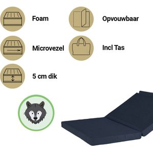 ABZ Wolf Reismatras - 60/120 - Grijs