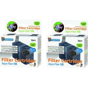 SuperFish - Crystal Clear Filter Cartridge 100 - Aquariumfilter - 2x2 stuks