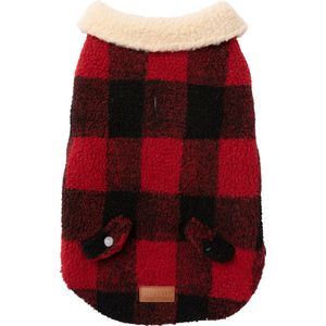 Fuzzyard The Lumberjack Rood&Zwart - Hondenkleding - 35 cm