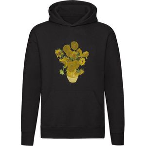 Zonnebloemen Van Gogh Hoodie - kunst - bloemen - schilderij - beroemd - schilder - kunstenaar - van gogh - unisex - trui - sweater - capuchon