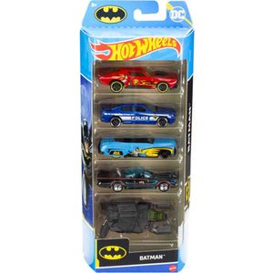 Hot Wheels - The Batman - 5 pack - Collectors Edition - Batmobile - o.a. Dodge Charger - TV series Batmobile - The Bat - Dark Knight