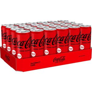 Coca Cola - Coca Cola Zero Blikjes 24 x 330 ml