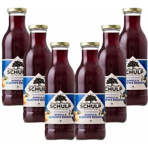 Schulp Appel & Blauwe Bessensap Ambachtelijk 6 x 0,75 liter