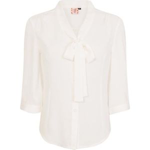 Dancing Days - PERFECT PUSSYBOW Blouse - XS - Wit