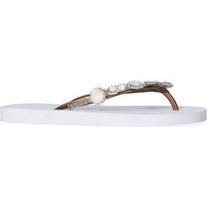 Uzurii Pearl Marilyn Dames Slippers White | Wit | Kunststof | Maat 35/36 | 18.210.12