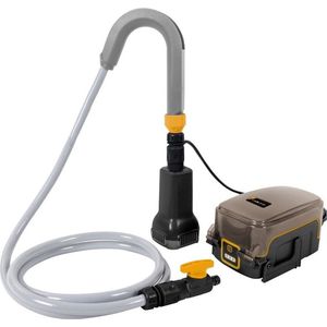 Waterpomp - 18V - Incl. 5.0 Ah Accu / 2.4 Ah Oplader - Perfect apparaat voor het leegpompen van uw zwembad, regenton, ondergelopen kelder en boot - Maxxpack