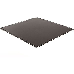 Rubbermagazijn | PVC kliktegel hamerslag zwart 500x500x4,5mm | winkel | showroom | garage | prijs per stuk
