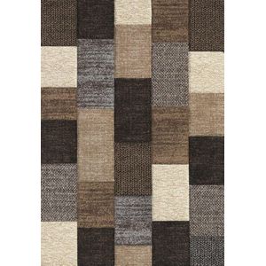 Vloerkleed laagpolig 160x230 cm - Zacht - Modern - Kleurrijk - the carpet Monde Deluxe