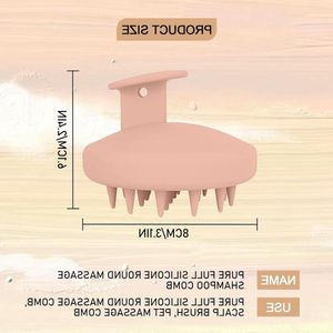 Siliconen Hoofdhuid Massager voor Exfoliatie en Stimulatie van Haargroei - Vermindert Roos - Premium Hoofdmassage Borstel (Roze)