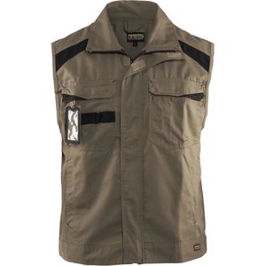 Blaklader Werkvest Industrie, ongevoerd 3164-1800 - Khaki/Zwart - XL