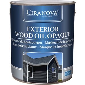 Ciranova Exterior Wood Oil - 2,5 liter - Licht Dennen - Dekkend - Houtolie - Onderhoud zonder schuren - Dekkende Buitenolie voor alle houtsoorten: Douglas, Bangkirai, Ayous, Fraké en meer