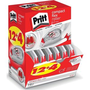 Pritt Correctieroller Compact 4.2mm x 10m , Value-Pack 12+4 gratis
