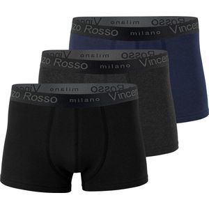 3-pack Boxershorts Vincenzo Rosso Donker Blauw Katoen MAAT M