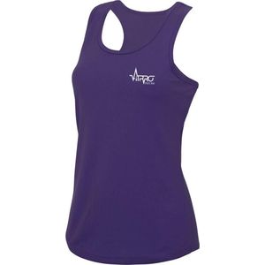 FitProWear Sporthemd Paars Maat S - Dames - Sportkleding - Polyester - Hemden - Mouwloos -