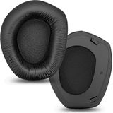 Luxe Lederen Oorkussen Set Geschikt Voor Sennheiser HDR165/HDR175/HDR185/HDR195 & RS165/RS175/RS185/RS195 - Vervangende Koptelefoon Earpads - Oor Kussens - Ear Pads - Oorkussens Met Memory Foam Binnenlaag - Zwart
