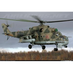 1:48 Zvezda 4812 MIL MI-24P Russian Attack Helicopter Plastic Modelbouwpakket