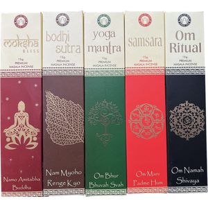Song of india wierook - masala - geurstokjes - set van 5