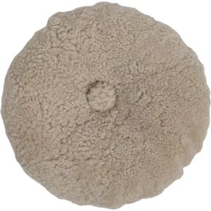 Sheepskin House - Rond Kussen - Dubbelzijdig - Ø40 cm