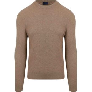 Suitable Trui Structuur Taupe - Maat 3XL - Heren