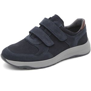 Waldläufer Heren Klittenbandschoen - 662301-302-416 Blauw - Wijdte K - Maat 9 (43)