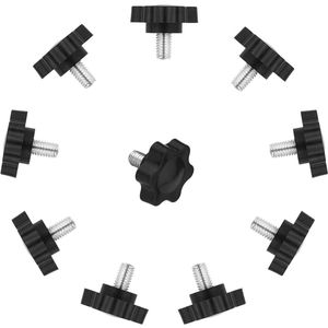 10 stuks M6 x 10 mm zeskantige kunststof kop sterschroef