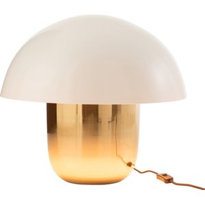 J-Line lamp Paddenstoel - ijzer - wit/goud - large