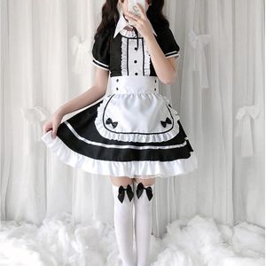 Cosplay Anime - Betoverende Anime Maid Elegance: Complete 7-delige Set voor Dames - Perfect voor Halloween, Carnaval en Cosplay Plezier!