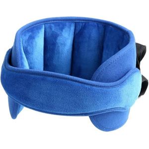 Verstelbare hoofdsteun voor kinderzitje - Comfortabele nekwig hoofdkussen voor autostoel - Blauw