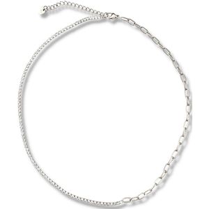 Zatthu Jewelry - N22FW565 - Jozi fijne stainless steel ketting met zirkonia