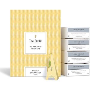 Tea Forte - Decaf breakfast - horeca doos met 40 piramides