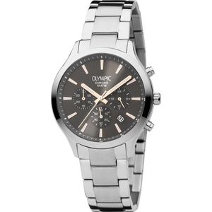 Olympic OL88HSS005 MONZA Horloge - Staal - Zilverkleurig - 42mm
